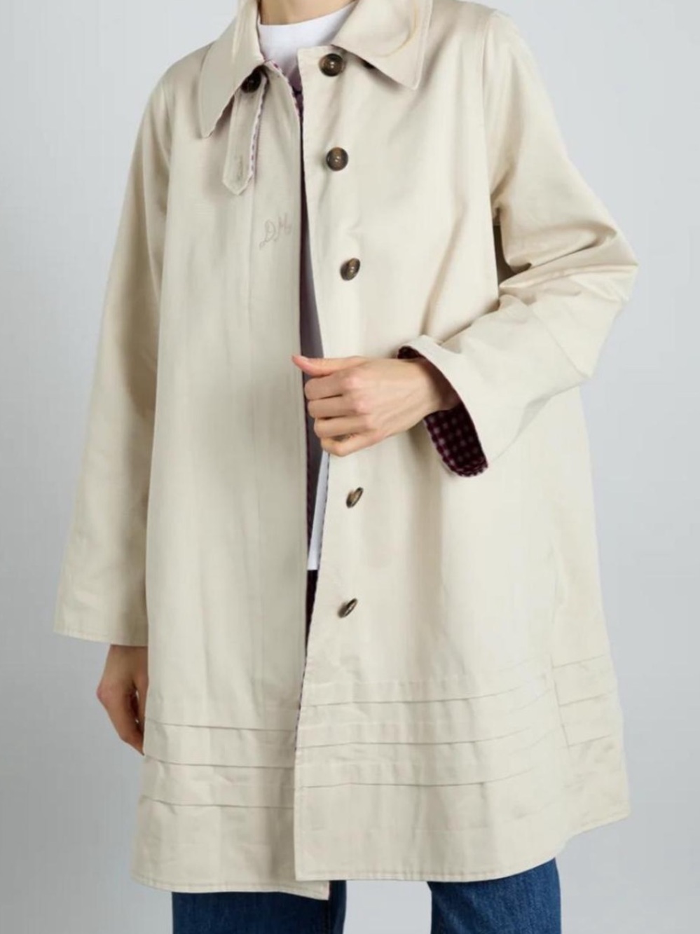 Mercedes Bow Reversible Trench